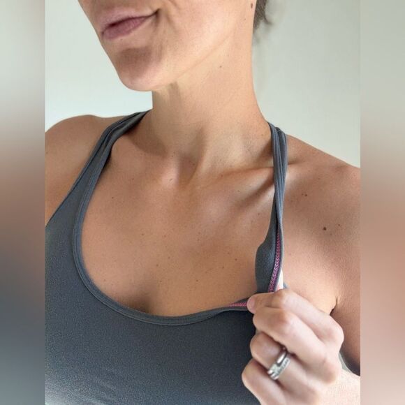 Lululemon Cool Racerback Tank Top CRB Gray 6 Workout Gym - Picture 2 of 10